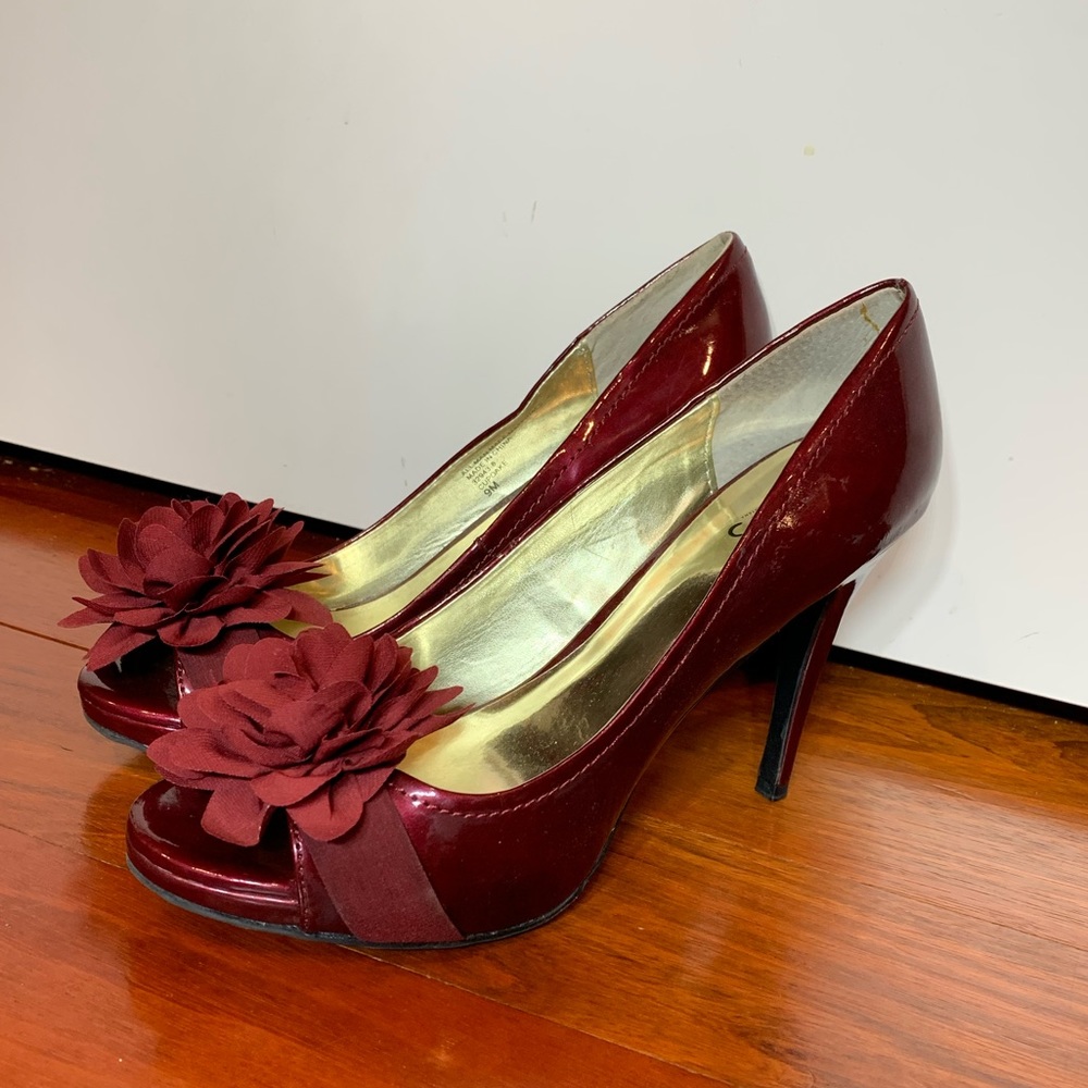 Burgundy heels
